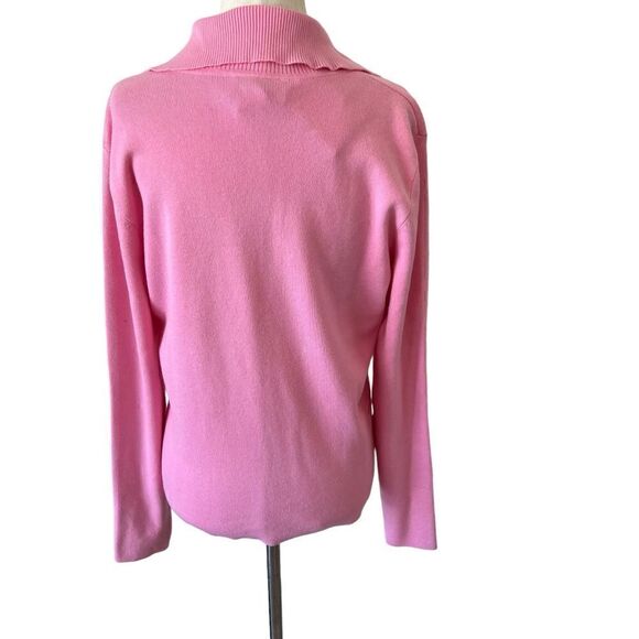 Vintage Talbots Made in Hong Kong Cotton Blend Stretch Long Sleeve Sweater NWT - Picture 5 of 7